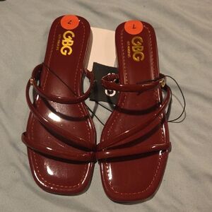 Women's Burgundy Sandals